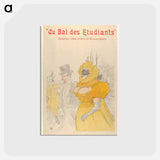アートポストカード-Au Bal des Etudiants - アンリ ド トゥールーズ ロートレック Postcard.