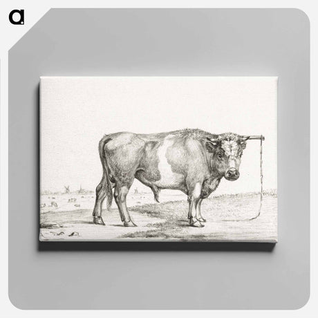 アートパネル-Standing bull - ジャン ベルナール Canvas.