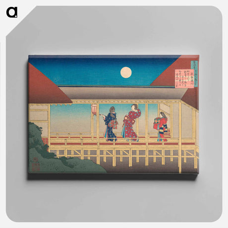 アートパネル-Hokusai's Poem - 葛飾 北斎 Canvas.