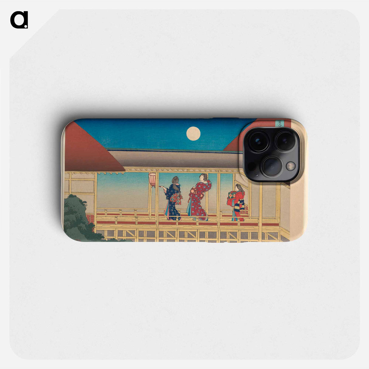 Hokusai's Poem - 葛飾 北斎 Phone Case.