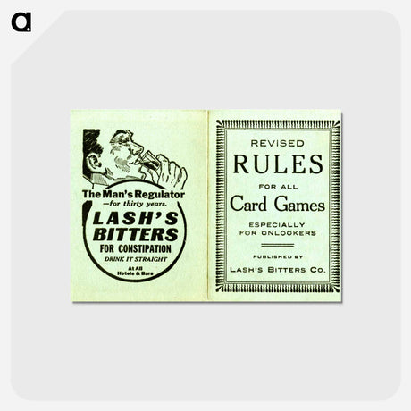 アートポストカード-Lash's Bitters for Constipation: The Man's Regulator
 - 国立医学図書館 Postcard.