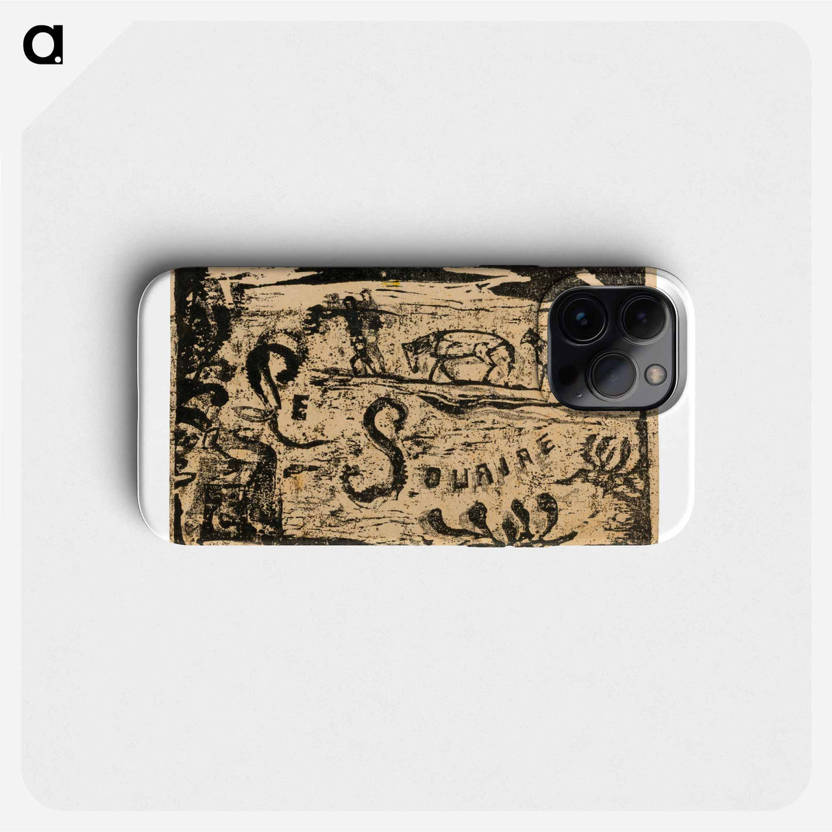 Man Carrying Bananas Followed by Two Horses - ポール ゴーギャン Phone Case.