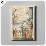 アートパネル-Songs of Innocence and of Experience: The Ecchoing Green (second plate) - ウィリアム ブレイク Canvas.
