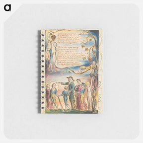 アートメモ帳-Songs of Innocence and of Experience: The Ecchoing Green (second plate) - ウィリアム ブレイク Memo.