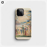 Songs of Innocence and of Experience: The Ecchoing Green (second plate) - ウィリアム ブレイク Phone Case.