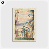 アートポストカード-Songs of Innocence and of Experience: The Ecchoing Green (second plate) - ウィリアム ブレイク Postcard.
