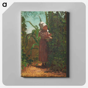 アートパネル-The Bean Picker - ウィンスロー ホーマー Canvas.