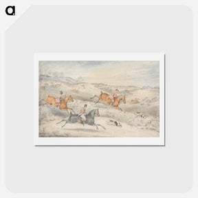 アートポストカード-Foxhunting: Full Cry
 - イェール大学アートギャラリー Postcard.
