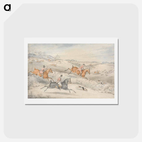 アートポストカード-Foxhunting: Full Cry
 - イェール大学アートギャラリー Postcard.