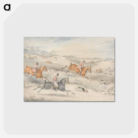 アートポストカード-Foxhunting: Full Cry
 - イェール大学アートギャラリー Postcard.