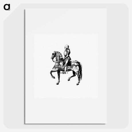 アートポスター-Victorian Knight on Horseback
 - 大英図書館 Poster.