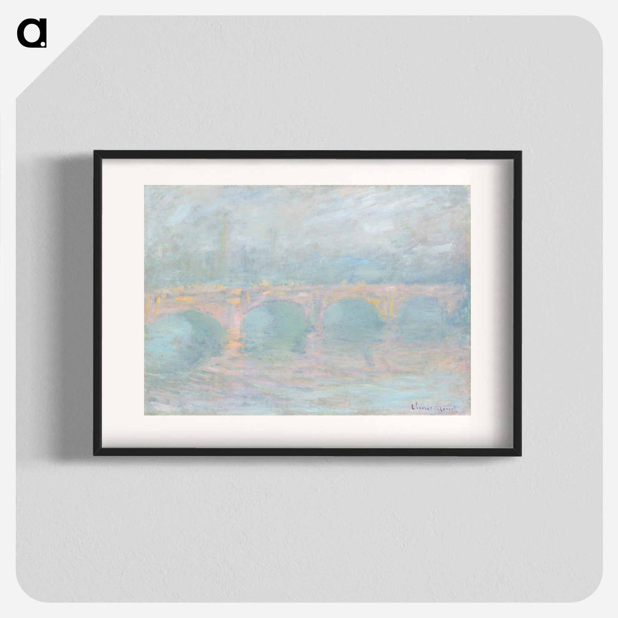 Waterloo Bridge, London, at Sunset - Claude Monet Poster.