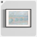 Waterloo Bridge, London, at Sunset - Claude Monet Poster.