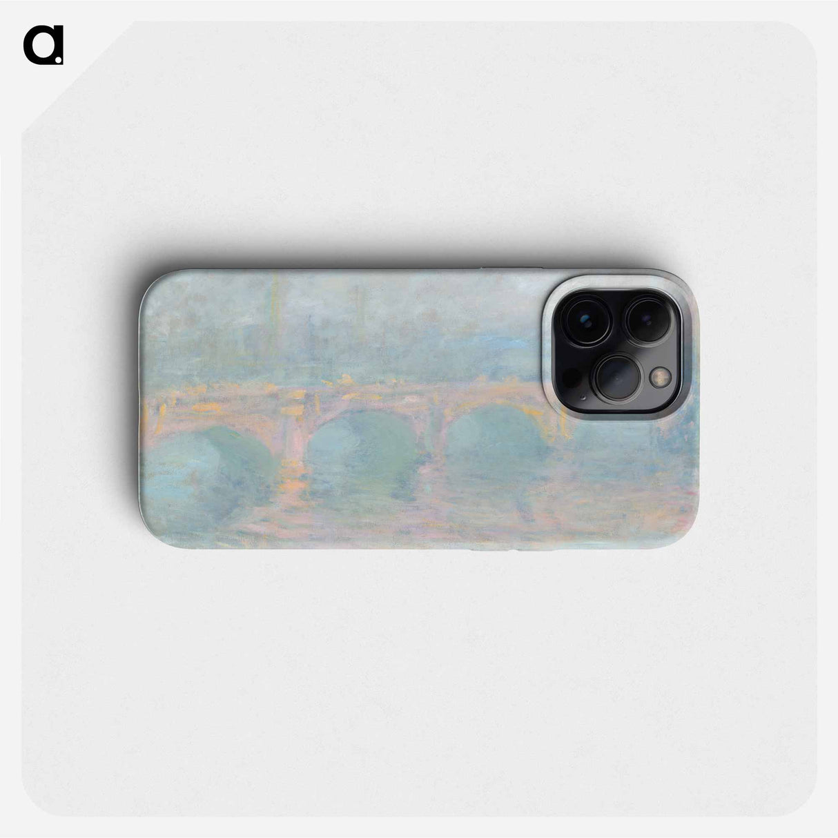 Waterloo Bridge, London, at Sunset - クロード モネ Phone Case.