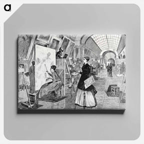 アートパネル-Art Students and Copyists in the Louvre Gallery, Paris
 - クリーブランド美術館 Canvas.