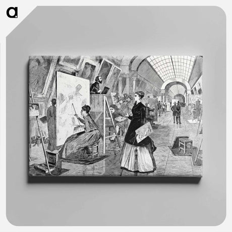アートパネル-Art Students and Copyists in the Louvre Gallery, Paris
 - クリーブランド美術館 Canvas.