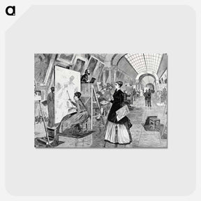 アートポストカード-Art Students and Copyists in the Louvre Gallery, Paris
 - クリーブランド美術館 Postcard.