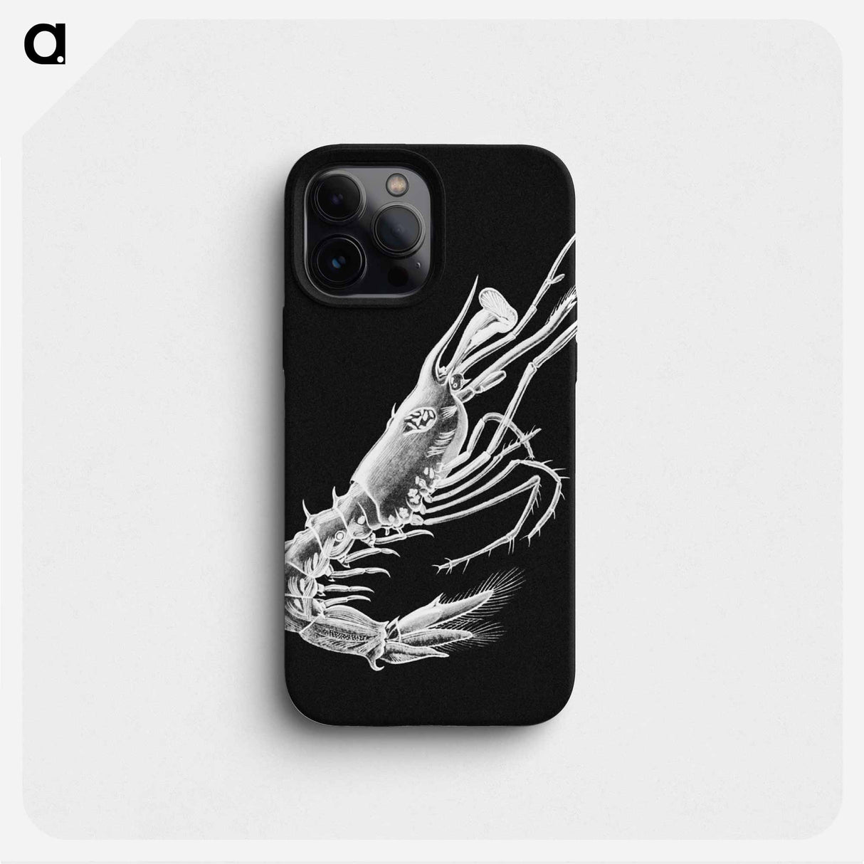 Vintage prawn marine life illustration - エルンスト ヘッケル Phone Case.