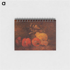 アートメモ帳-Still Life with Pears and Apples - ギュスターヴ クールベ Memo.