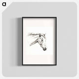 Head of a horse - ジャン ベルナール Poster.