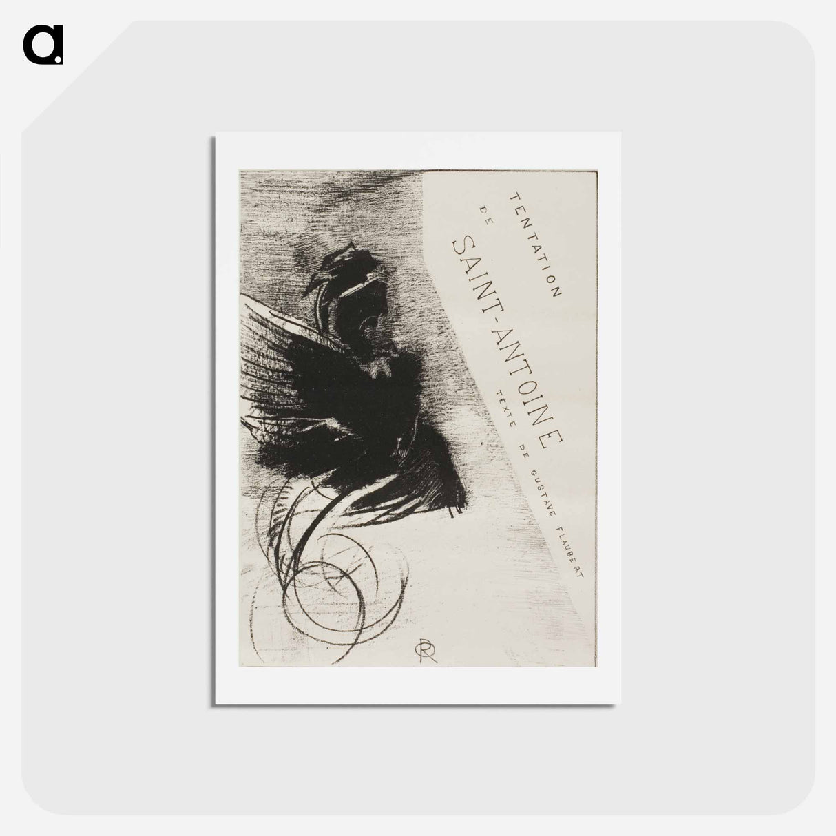 アートポストカード-The Temptation of Saint Anthony - オディロン ルドン Postcard.