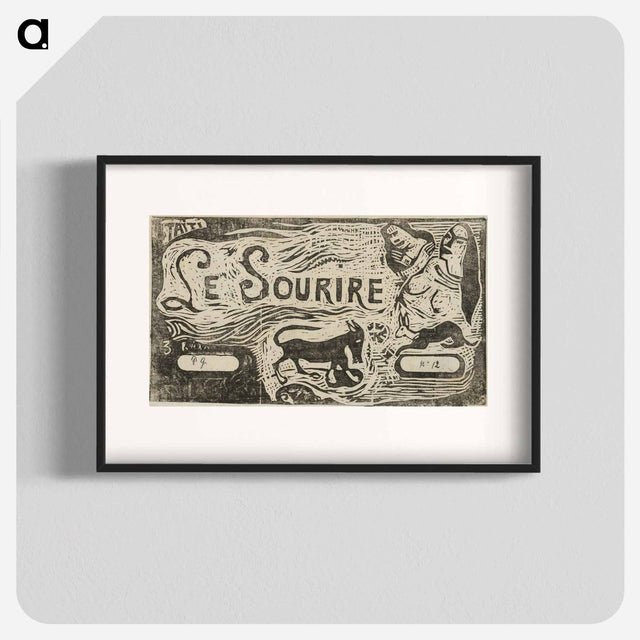 アートポスター-Fox, Busts of Two Women, and a Rabbit - ポール ゴーギャン Poster.