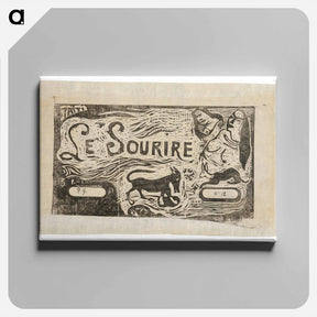 アートパネル-Fox, Busts of Two Women, and a Rabbit - ポール ゴーギャン Canvas.