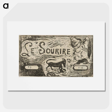 アートポスター-Fox, Busts of Two Women, and a Rabbit - ポール ゴーギャン Poster.