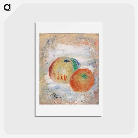 アートポストカード-Apples - ピエール オーギュスト ルノワール Postcard.