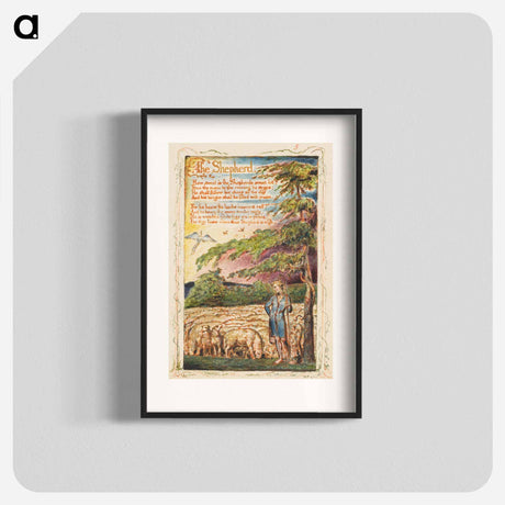 アートポスター-Songs of Innocence and of Experience: The Shepherd - ウィリアム ブレイク Poster.