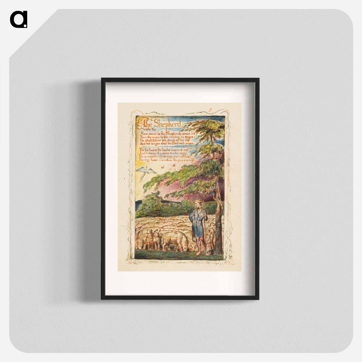 Songs of Innocence and of Experience: The Shepherd - ウィリアム ブレイク Poster.