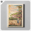 アートパネル-Songs of Innocence and of Experience: The Shepherd - ウィリアム ブレイク Canvas.