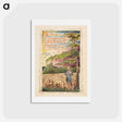 アートポストカード-Songs of Innocence and of Experience: The Shepherd - ウィリアム ブレイク Postcard.