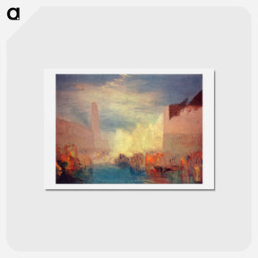 アートポストカード-Venice - ウィリアム ターナー Postcard.