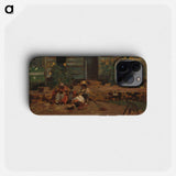 Sketch of a Cottage Yard - Winslow Homer Phone Case.