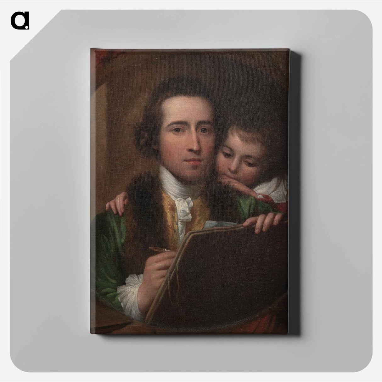 アートパネル-The Artist and His Son Raphael
 - イェール大学アートギャラリー Canvas.