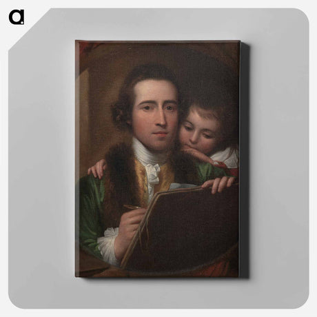 アートパネル-The Artist and His Son Raphael
 - イェール大学アートギャラリー Canvas.