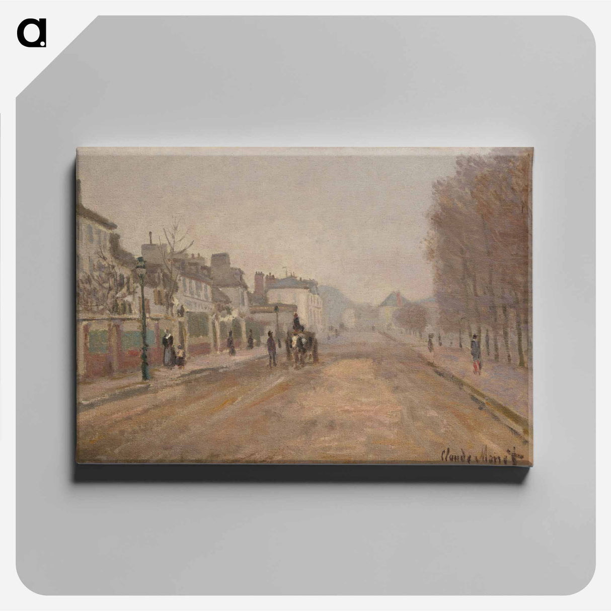 Boulevard Héloise, Argenteuil - Claude Monet Canvas.