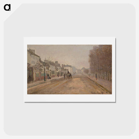 アートポストカード-Boulevard Héloise, Argenteuil - クロード モネ Postcard.