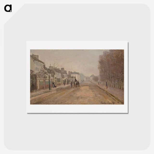 アートポストカード-Boulevard Héloise, Argenteuil - クロード モネ Postcard.