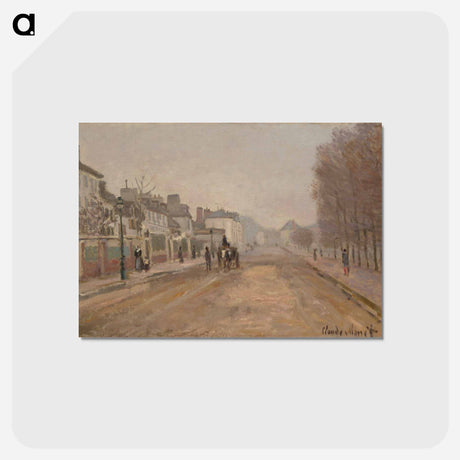 アートポストカード-Boulevard Héloise, Argenteuil - クロード モネ Postcard.