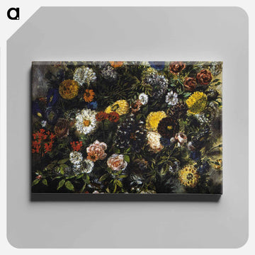 Bouquet of Flowers - ウジェーヌ ドラクロワ Canvas.