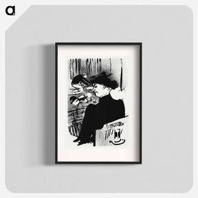 アートポスター-Le Café-concert: Une Spectatrice - アンリ ド トゥールーズ ロートレック Poster.