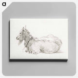 アートパネル-Lying goat - ジャン ベルナール Canvas.
