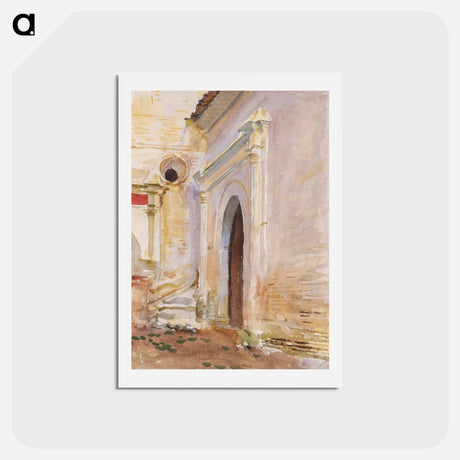 アートポストカード-Arched Doorway - ジョン シンガー サージェント Postcard.