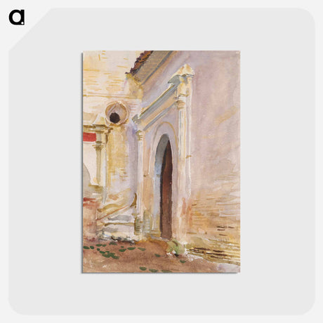 アートポストカード-Arched Doorway - ジョン シンガー サージェント Postcard.