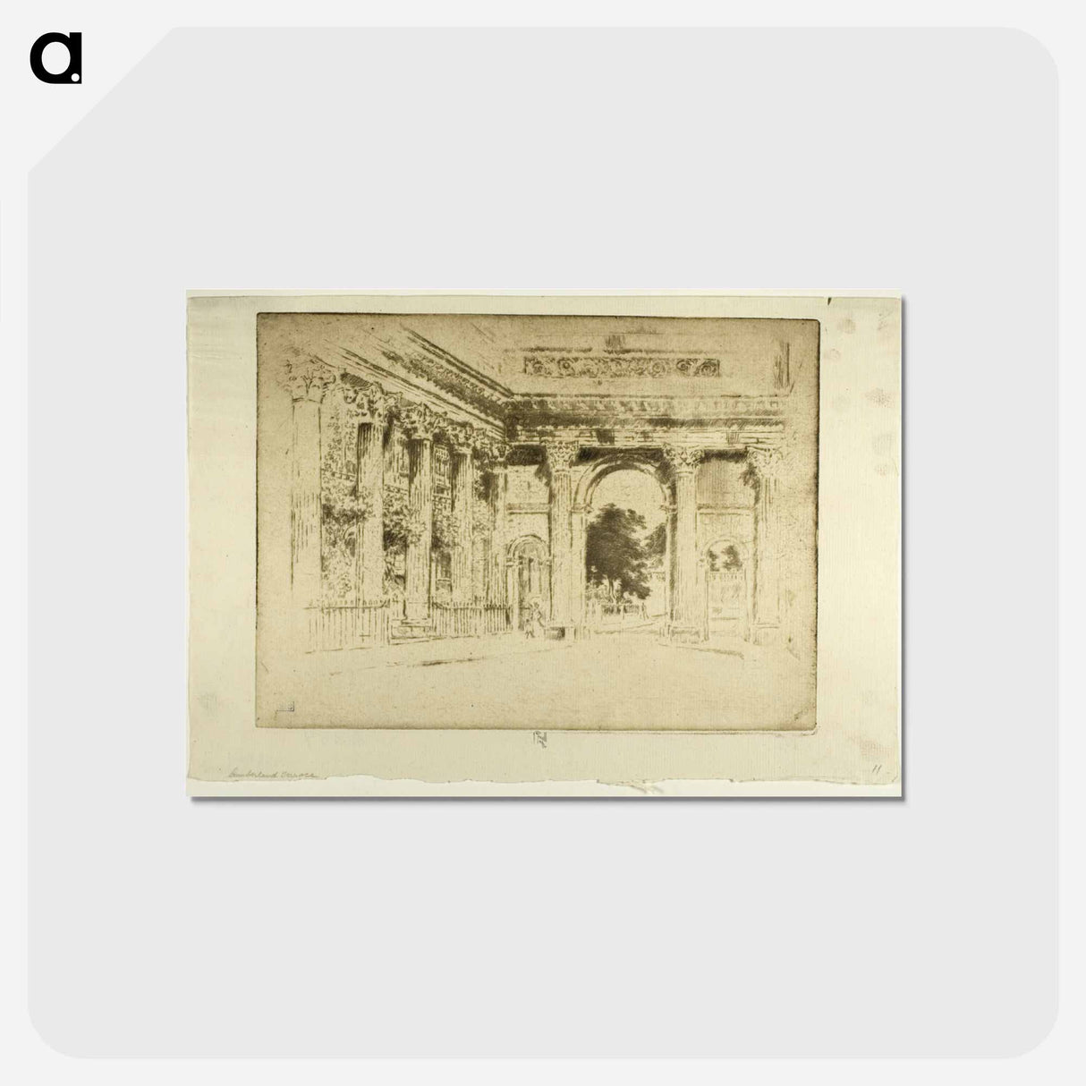 アートポストカード-Cumberland Terrace, Regent's Park
 - ジョセフ ペネル Postcard.