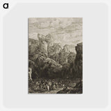アートポストカード-The Ford: Landscape with Horsemen - オディロン ルドン Postcard.