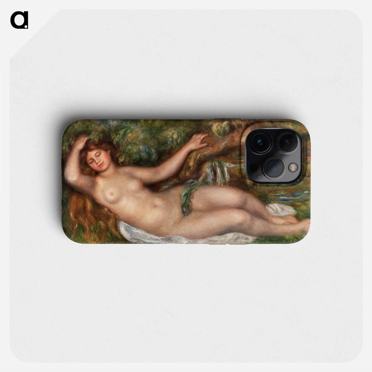 Reclining Nude (Femme nue couchée) - ピエール オーギュスト ルノワール Phone Case.