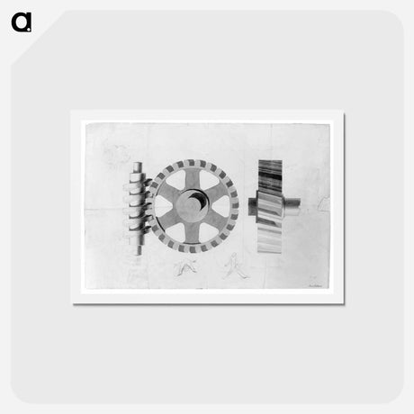 アートポストカード-Gears - トーマス エイキンズ Postcard.